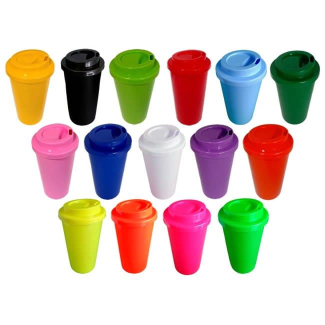 Copo Eco Tampa Bucks 300ml Colorido- 02 Pçs - Personalizável