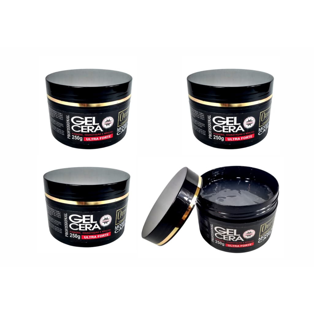 4 Gel Cera Capilar Ultra Forte Ouribel 250g