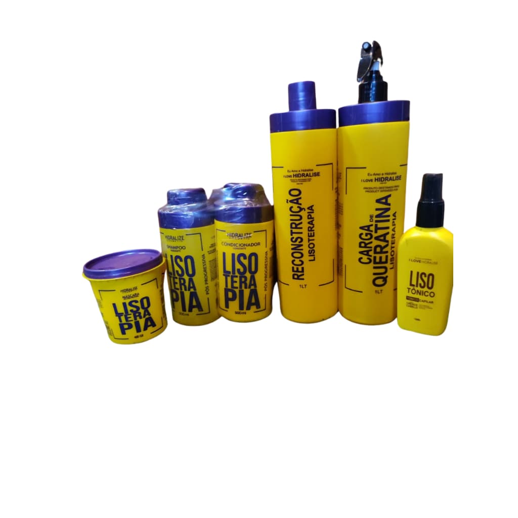 Kit 6 Em 1 Tratamento Capilar Lisoterapia Completo