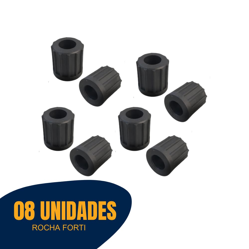 Kit 8 Buchas Plásticas 7/8 com Furo de 11mm