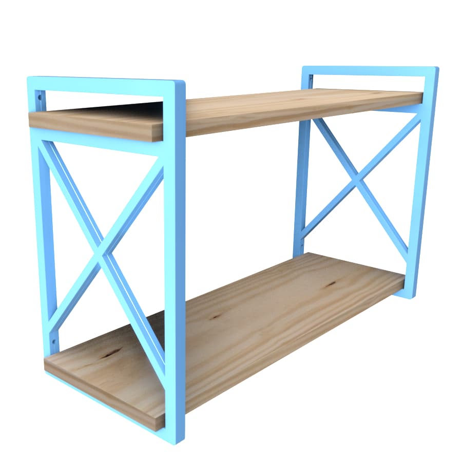 Prateleira Industrial Suspensa 20x60cm Organização e Estilo para Todos os Ambientes