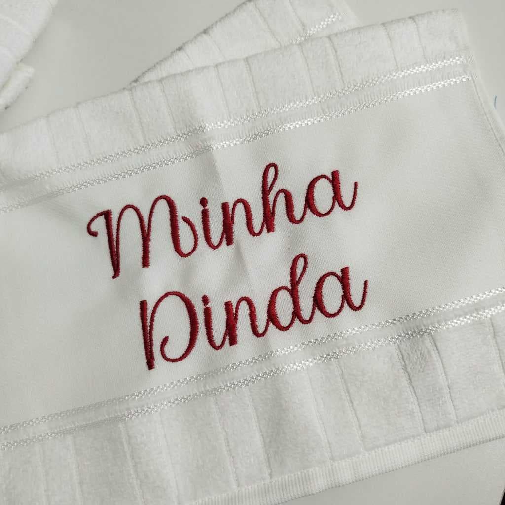 6 toalhas personalizadas bordadas