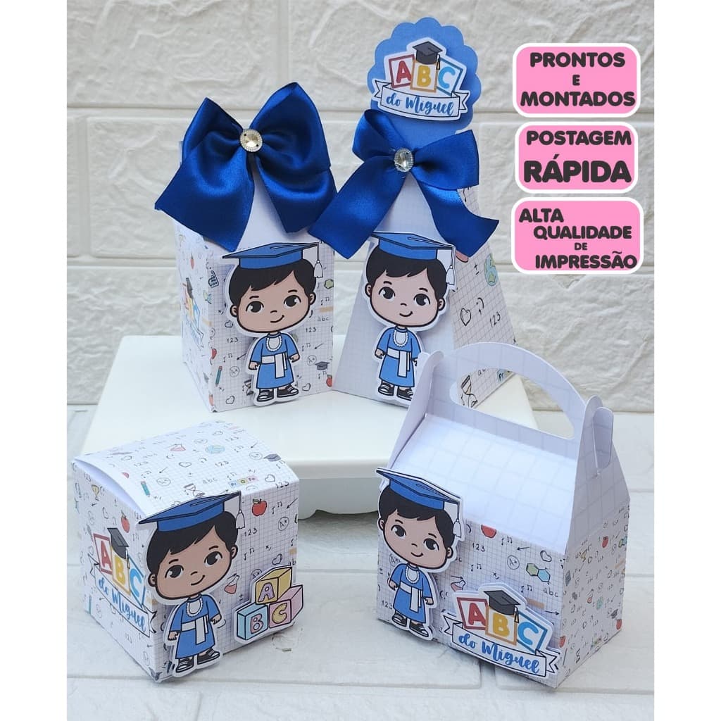 Kit Festa ABC l Personalizados l Lembrancinhas l Festa infantil l Aniversa l Formatura l Já Montados