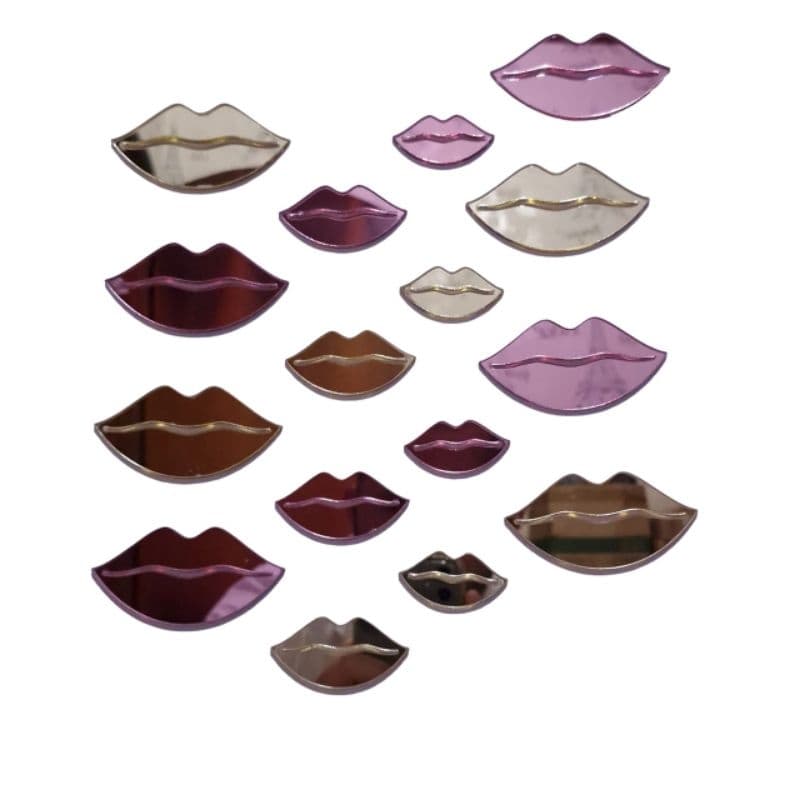 Kit 21 bocas/beijinhos em acrílico/aplique de parede
