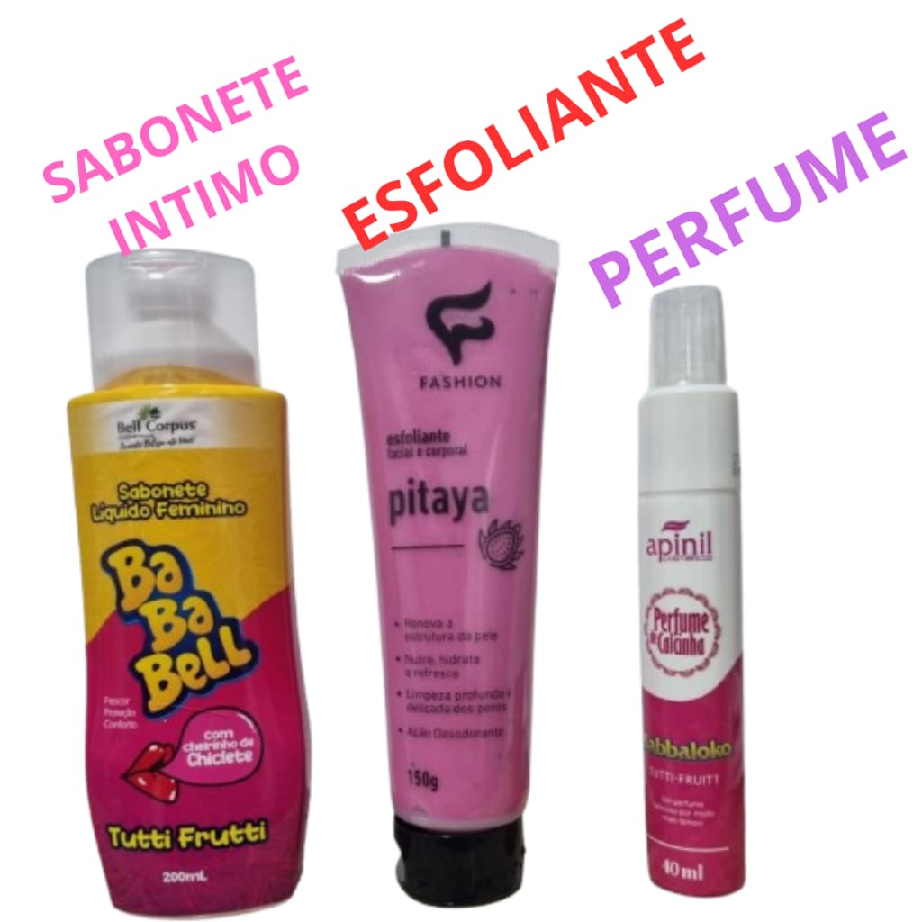 Kit sabonete + Perfume  Intimo Babaloo+esfoliante
