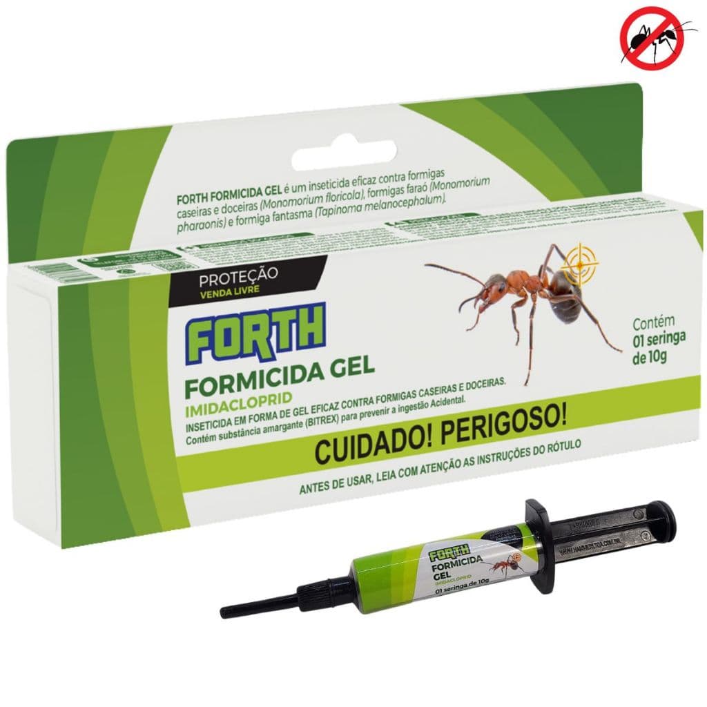 Forth Formicida Gel Inseticida De Contato Pronto Uso 10g