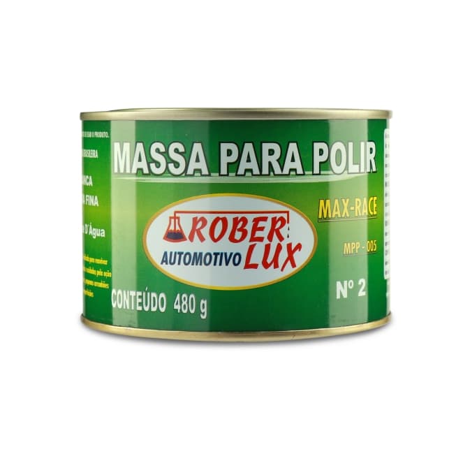 Massa para Polir N. 2 Rober-Lux 480g – Remove Riscos, Manchas e Oxidação | Brilho Imediato