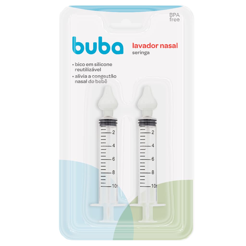 Kit 2 Seringas Para Lavagem Higienização Nasal Buba ®