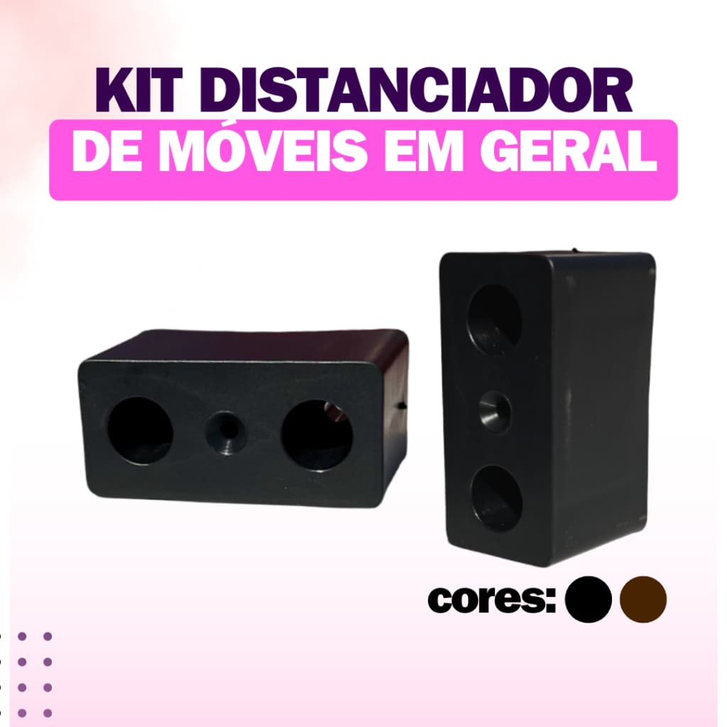 Distanciador mini pe para  Móveis em Geral - Acompanha parafuso/ M