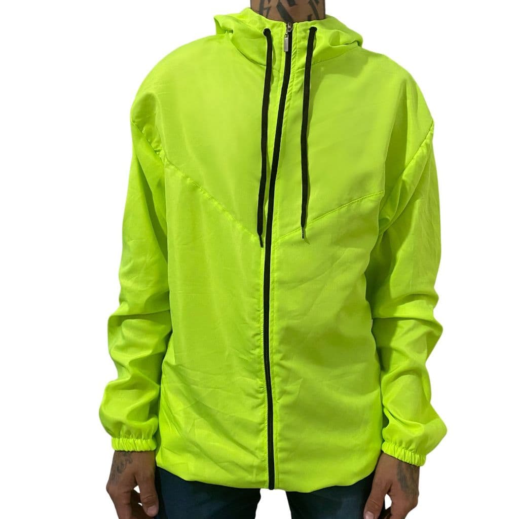 Corta-Vento Masculina Verde Neon