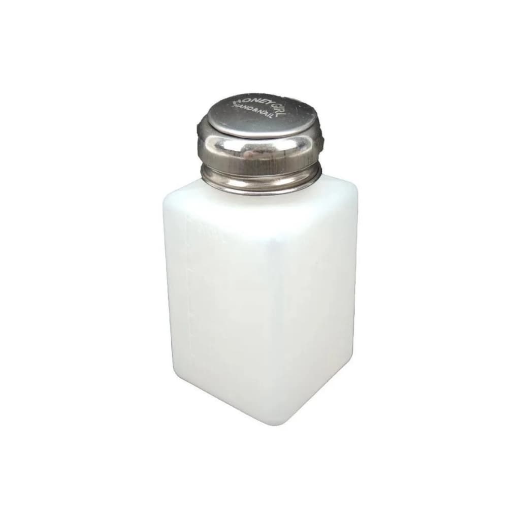 Porta Acetona Com Dosador Para Manicure E Pedicure 200ml - Branco