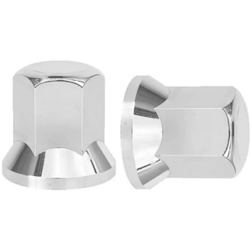 Kit 60 Capa Da Porca Cromada Caminhao Roda 24mm 27mm 30mm 32mm 33mm