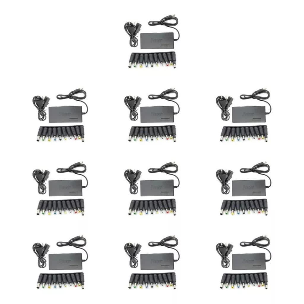 Kit 10 Fonte Carregador Universal Notebook Laptop C/ Cabo