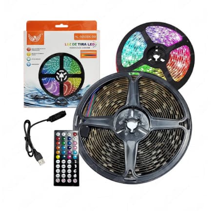 Fita de Led 5050 5v Usb RGB Ritmo Musical e Controle (AL-5050SK-5M) - 5m