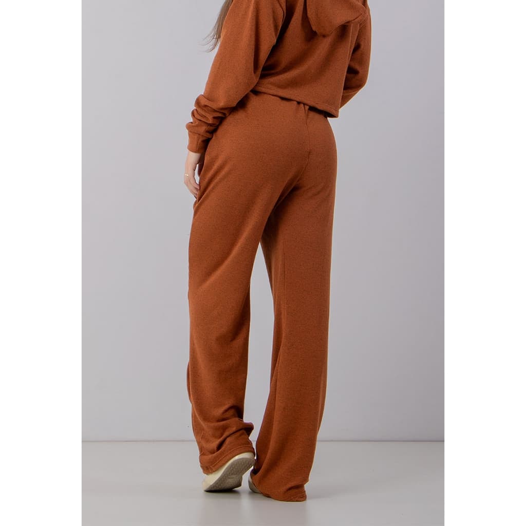 Calça Feminina Pantalona Wide Leg Tipo Lanzinha Cintura Alta RLC Modas