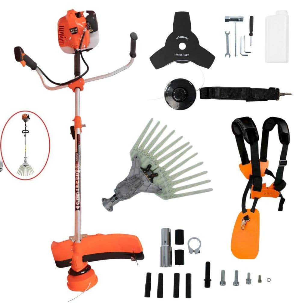 Roçadeira Multifuncional Profissional 65cc + Derriçadeira Mãozinha Para Colheita