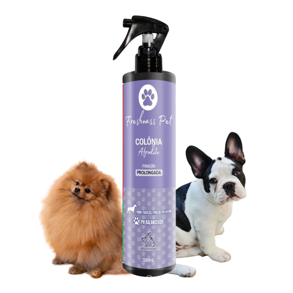 Perfume Colônia Para Cachorros Gatos Fixação Prolongada 500ml