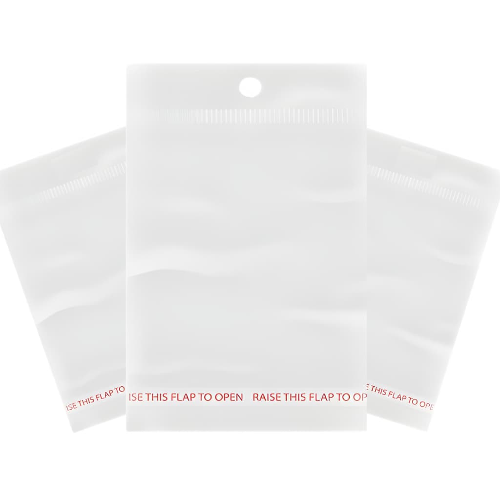 Saquinho 10x16 de 500 Uni Com e Sem Furo Embalagem Transparente Plástico Saco Com Aba Cristal Para