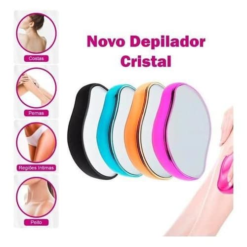 Depilador Indolor Cristal Mágico Pedra Depiladora Sem dor  Esfoliante Top Reutilizável