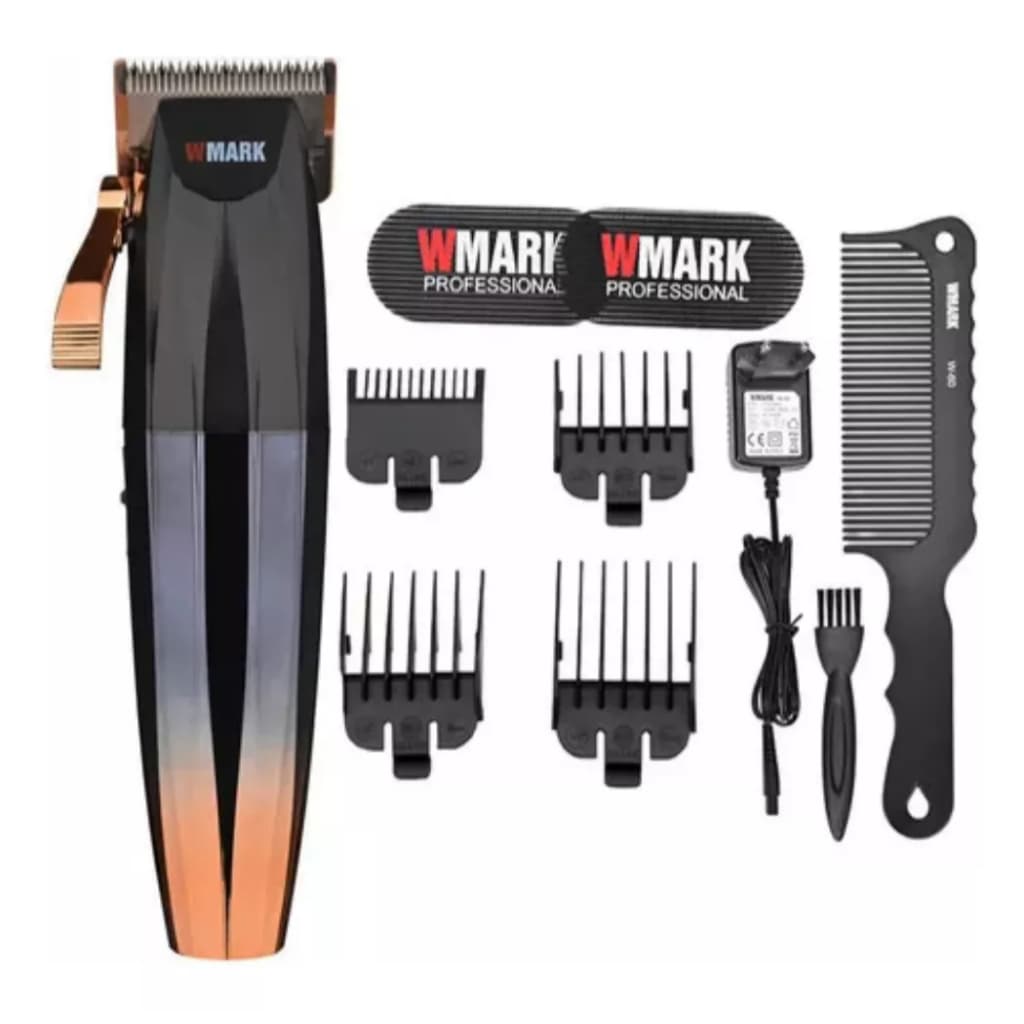 Maquina Cortar Cabelo Wmark Ng222 Dourado C/ Display Bivolt