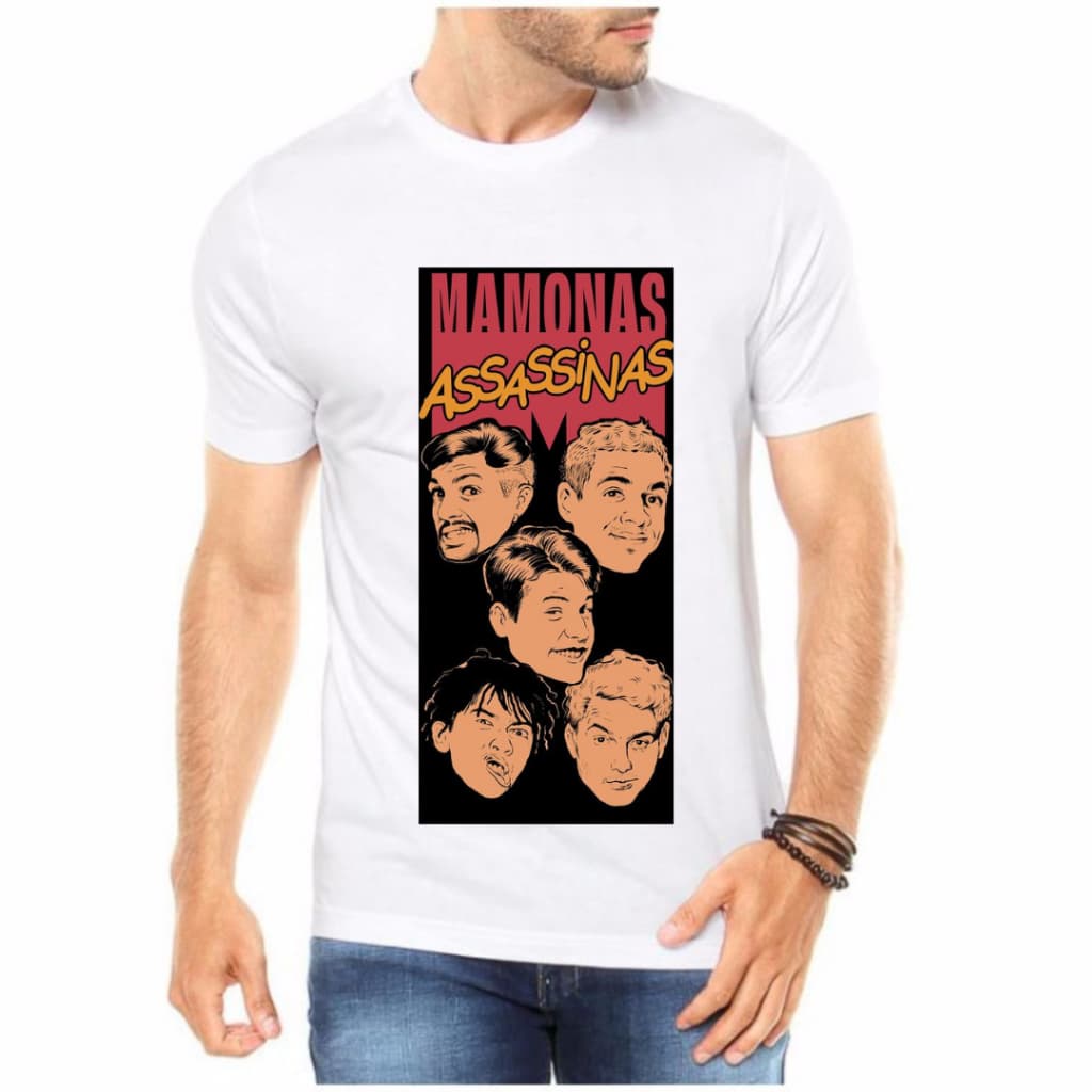 Camiseta infantil e Adulto Mamonas Assasinas Blusa 100% Algodão Envio Rapido