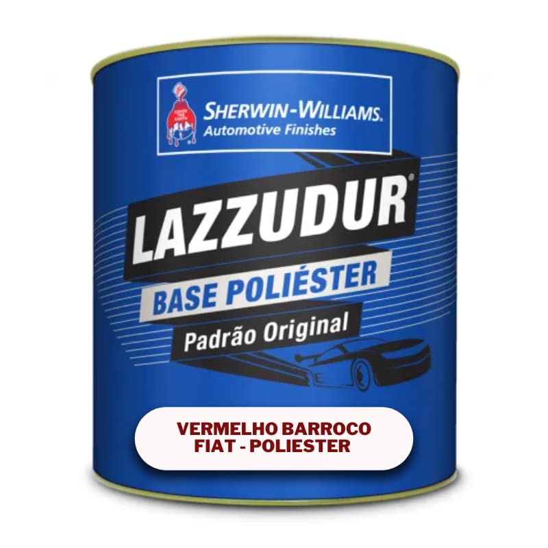 Tinta Automotiva Lazzuril Vermelho Barroco Perol Fiat 900ml