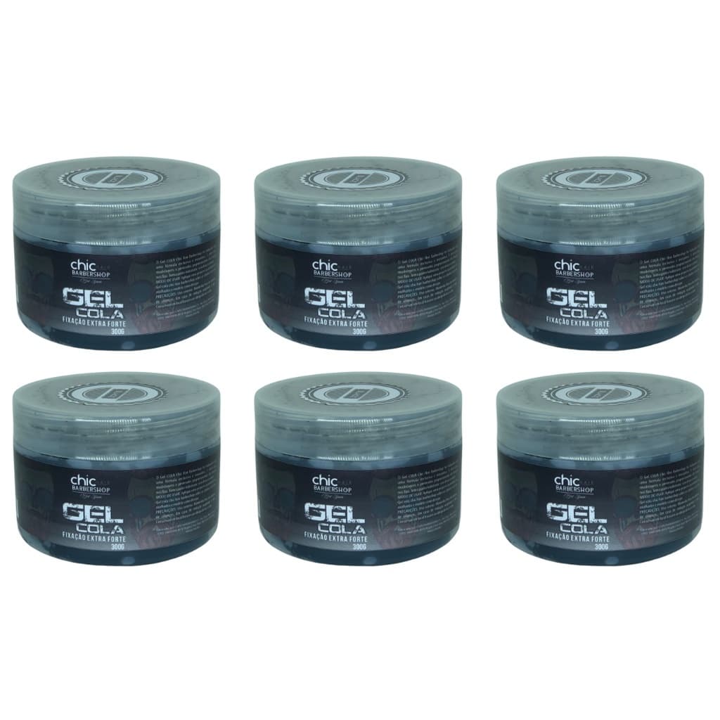 6 Gel Cola Black Compre 250g leve 300g Profissional Chichair