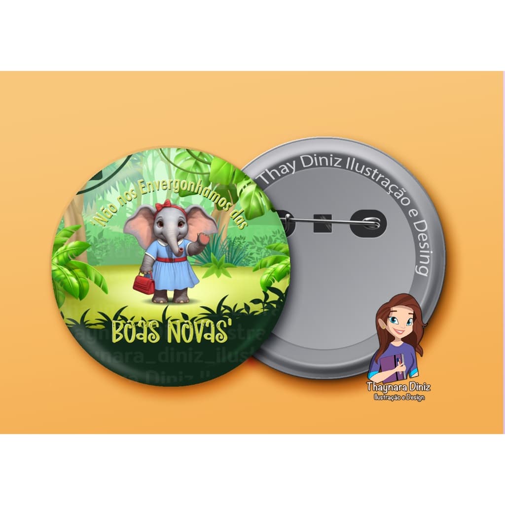 Bottons - Assembleias 2024-2025 - Infantil - Não nos envergonhamos das Boas Novas