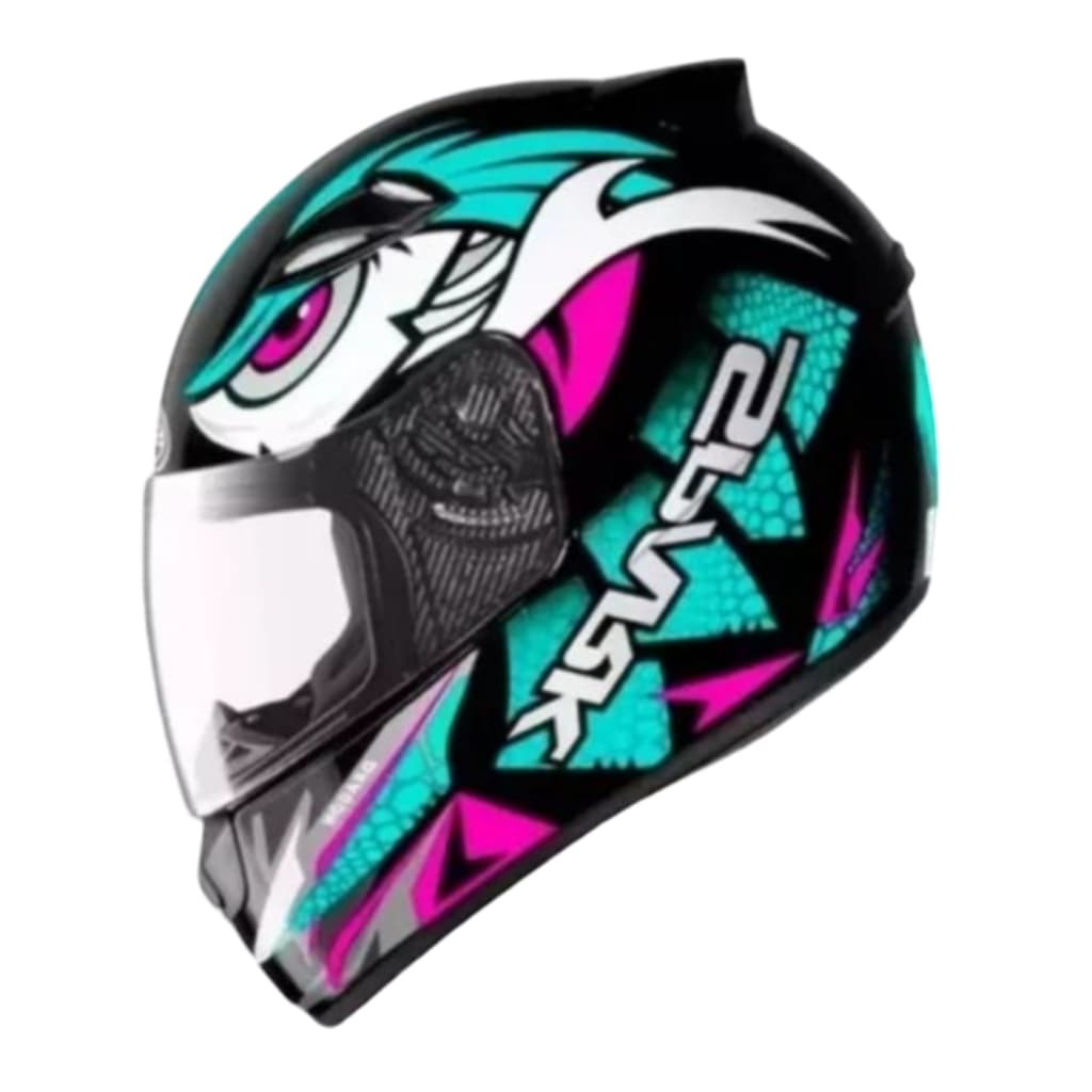 Capacete Fechado Spark Dragon Preto Fosco Azul Tiffany 56 58 Feminino Pronta Entrega Oferta