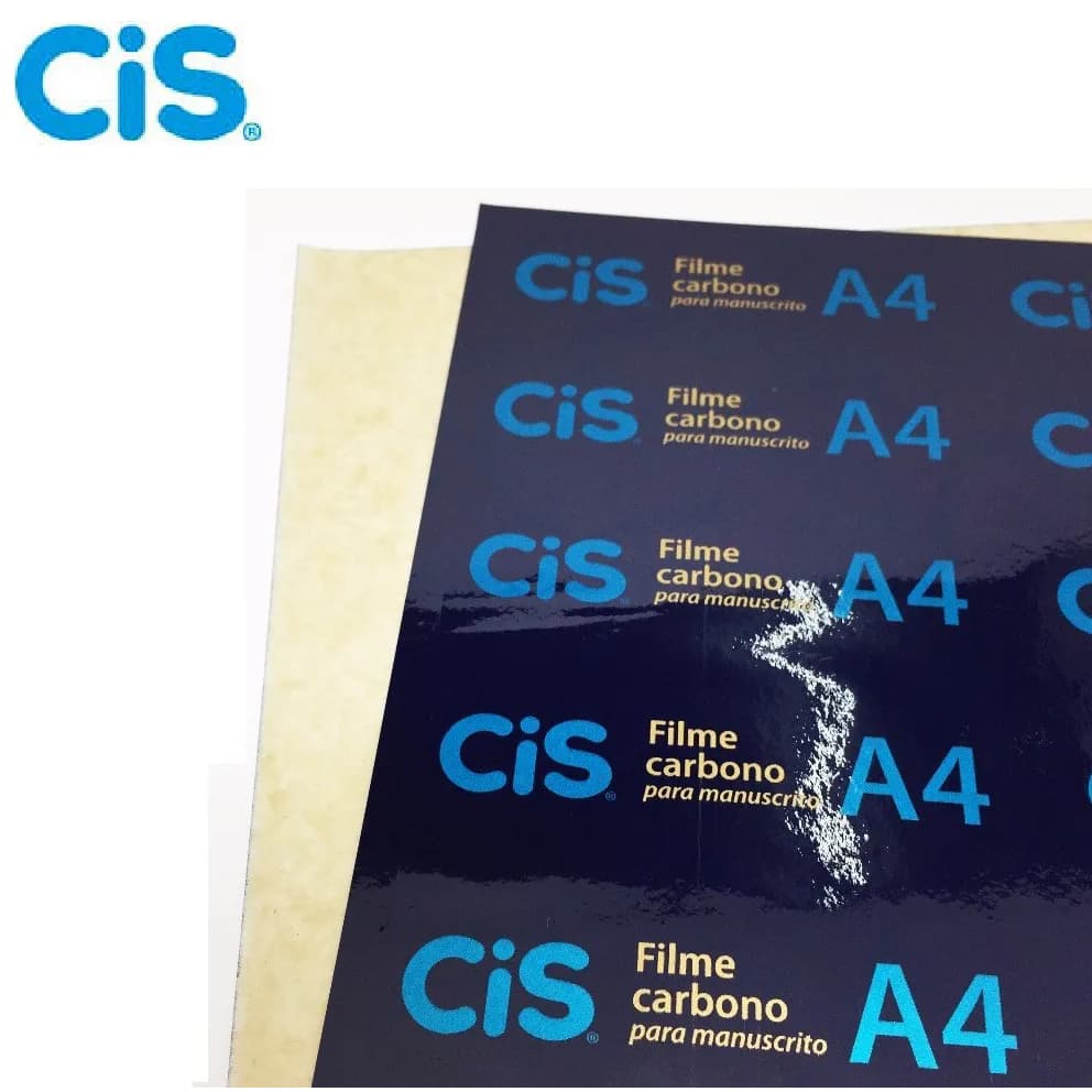 Papel Carbono Filme Manuscrito Azul Cis 302000