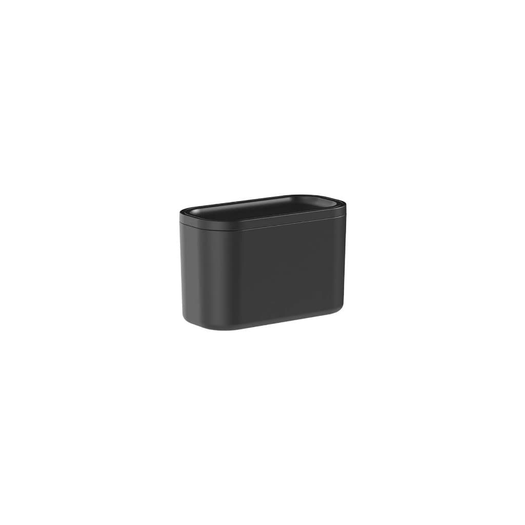 Lixeira De Bancada Basculante 1l Manicure Dentista Limpeza Cor Preto