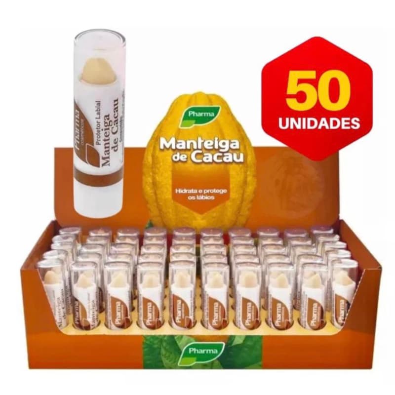 50un caixa FechadaMateiga De Cacau Pharma Protetor Labial 3,5g