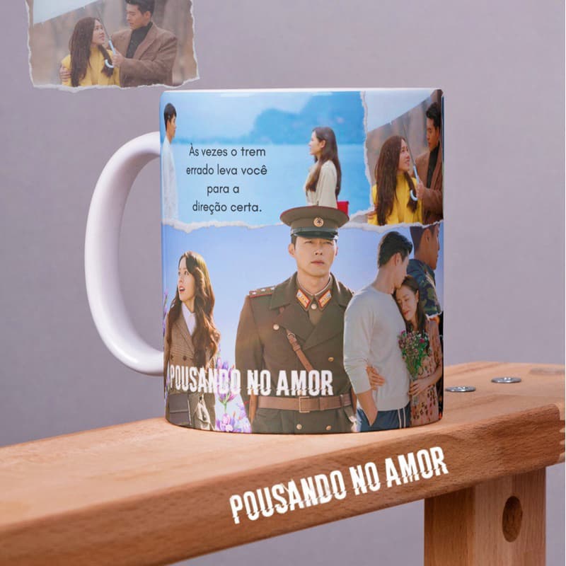 Caneca personalizada Dorama Pousando no Amor
