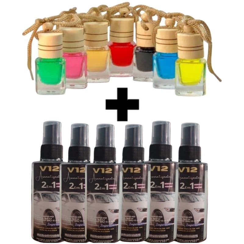 kit 6 cheirinho splay + 6 cheirinho aromatizador automotivo qualidade dura muito