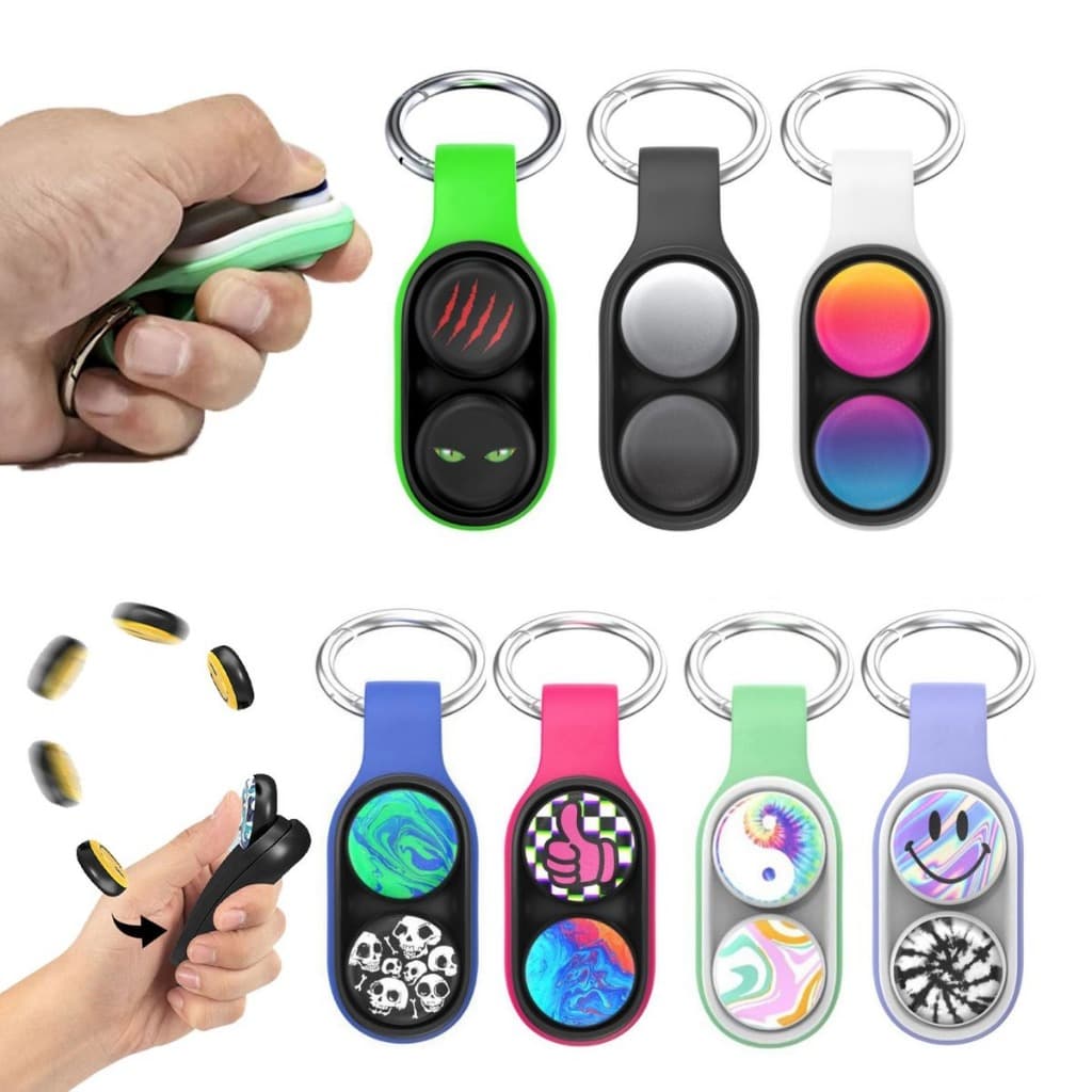 Pop Puck Chaveiro Anti Estresse Truques Imã Brinquedo Elástico Fidget Descompressão Silicone