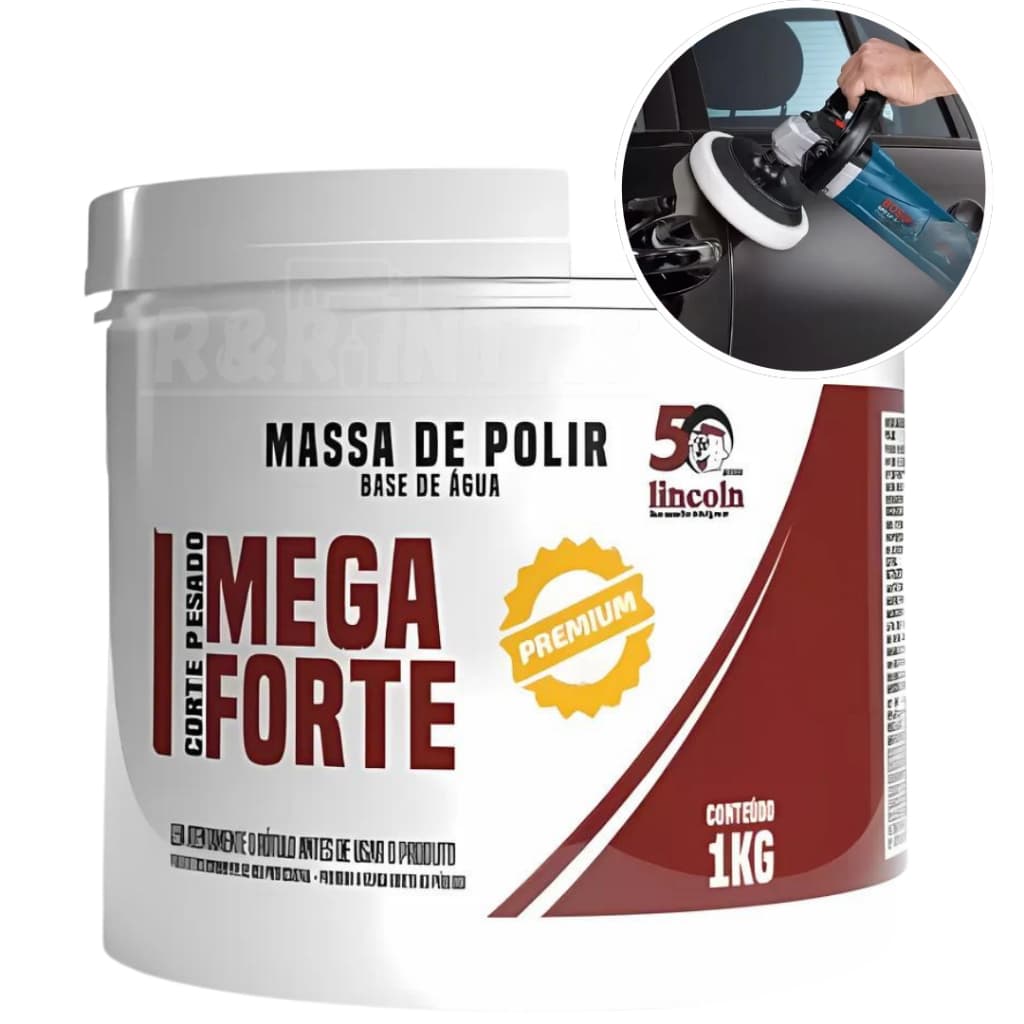 MASSA DE POLIR BASE DE ÁGUA 1 KG LINCOLN N 1