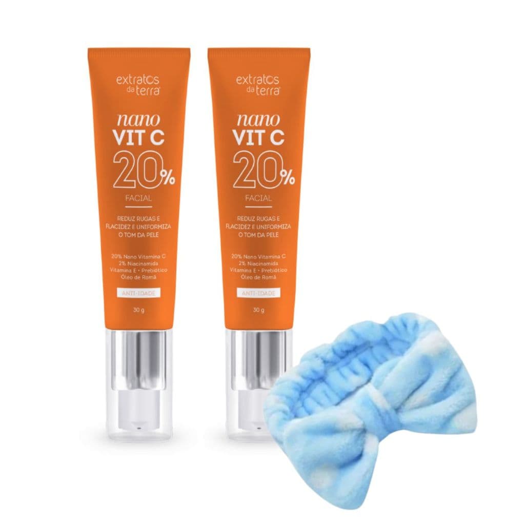 Kit 2 Vitamina C Anti Idade Nano Vit C 20% Extratos Da Terra