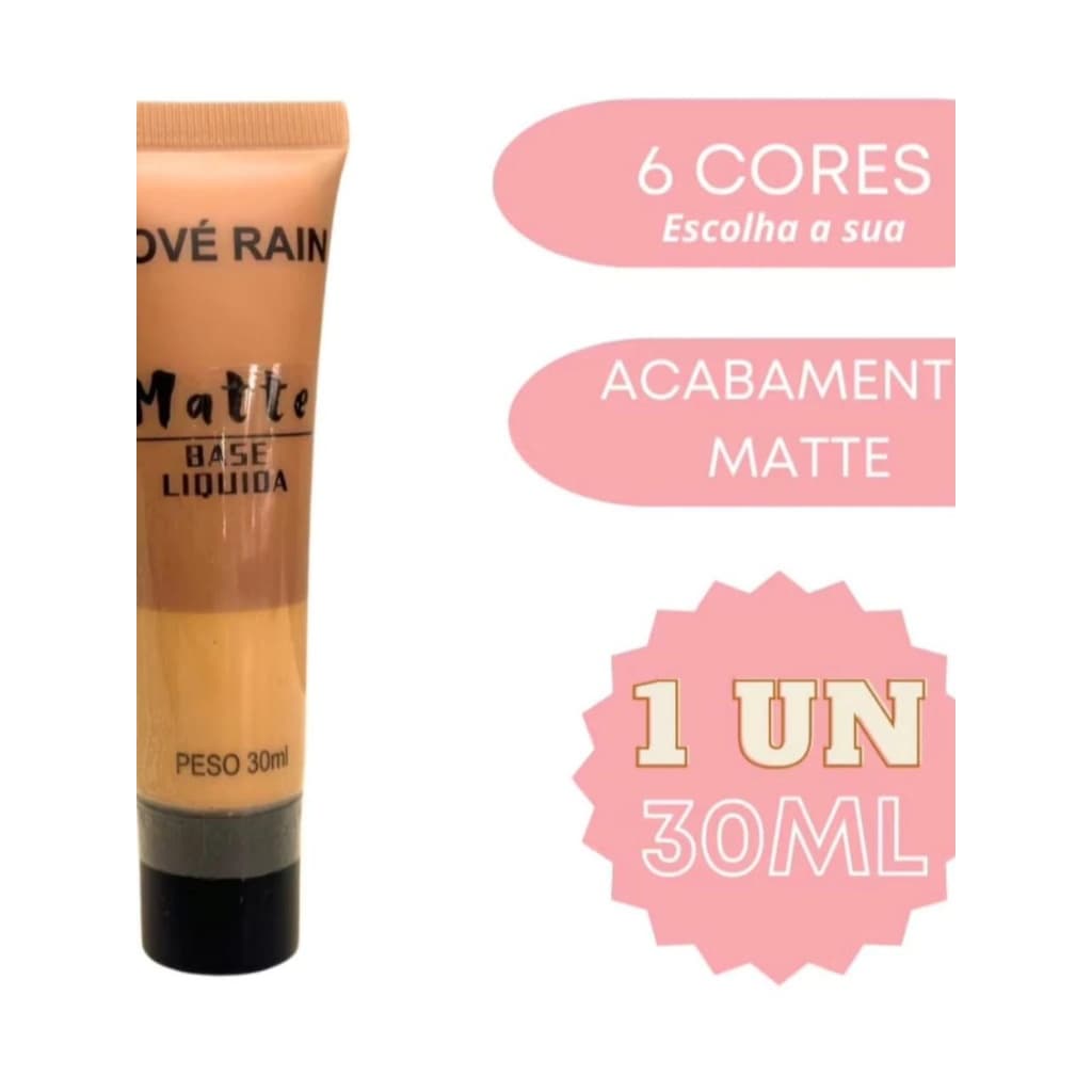 Base Líquida Mate Cobre Tudo Longa Duração - Love Rain
