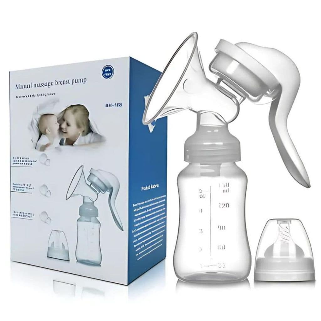 Bombinha de Tirar Leite Materno (605168) Para Bebe Bomba Extrator Manual Confortável 150 ML