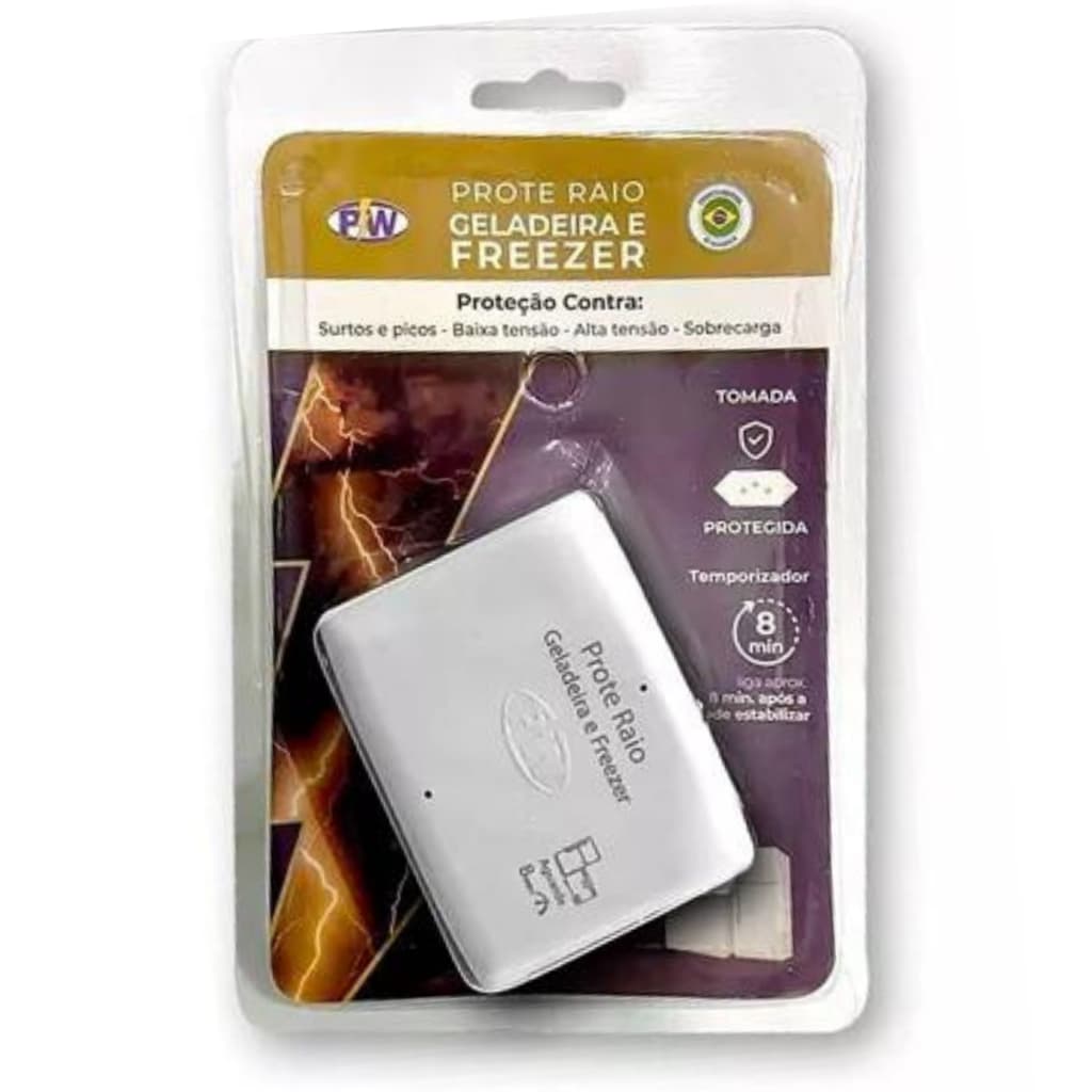 KIT com 3 Protetores Elétricos ProteRaio Geladeira e Freezer PW 10A