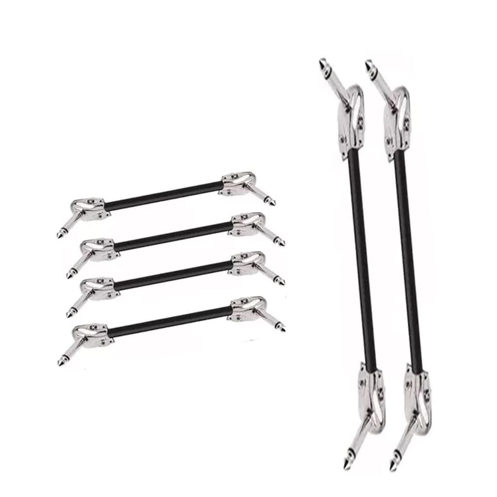 Kit 4 Cabo 15Cm + 2 Cabo 50cm Pedal Pedaleira P10 X P10 90ºL