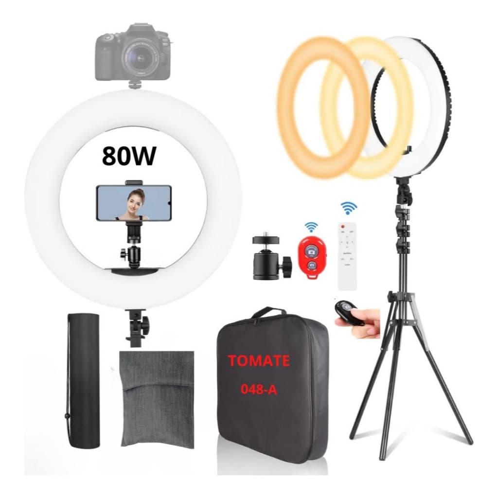 Ring Light Tomate 48cm 19 Polegadas Grande 80w + Tripe