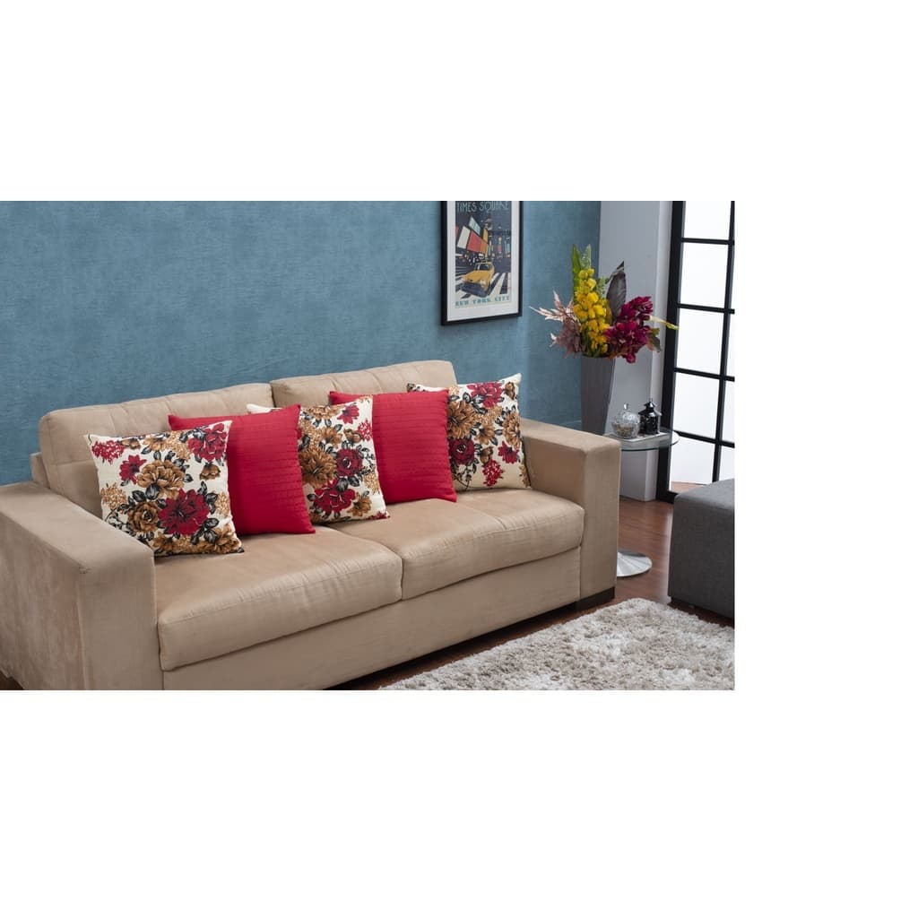 KIT COM 5 CAPAS P\ ALMOFADAS DECORATIVAS C\ZÍPER 45x45cm