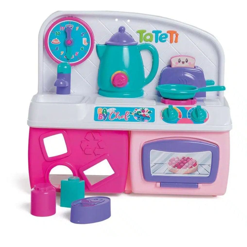 Brinquedo Infantil Baby Chef Cozinha Bebe 18 Meses Didatica Peças Grande Tateti