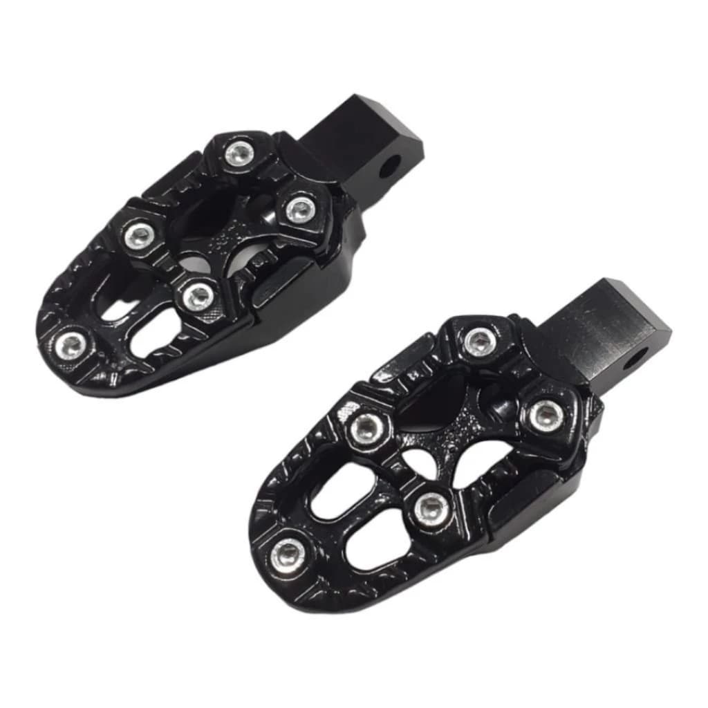 PEDALEIRA MOTO ESPORTIVA PEDAL PRETO PAR