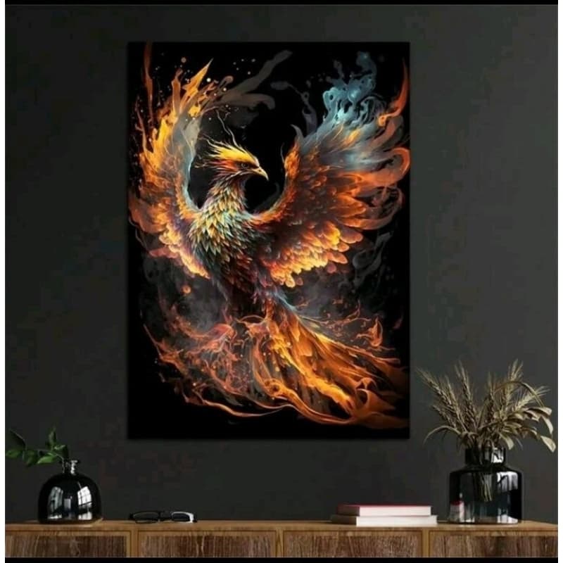 Quadro Decorativo 1 Peça 40x60 Luxo Fênix Sala Quarto