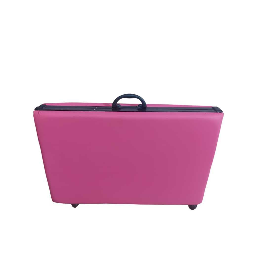 MACA PORTATIL ROSA DOBRAVEL SUPORTA ATE 150 KILOS