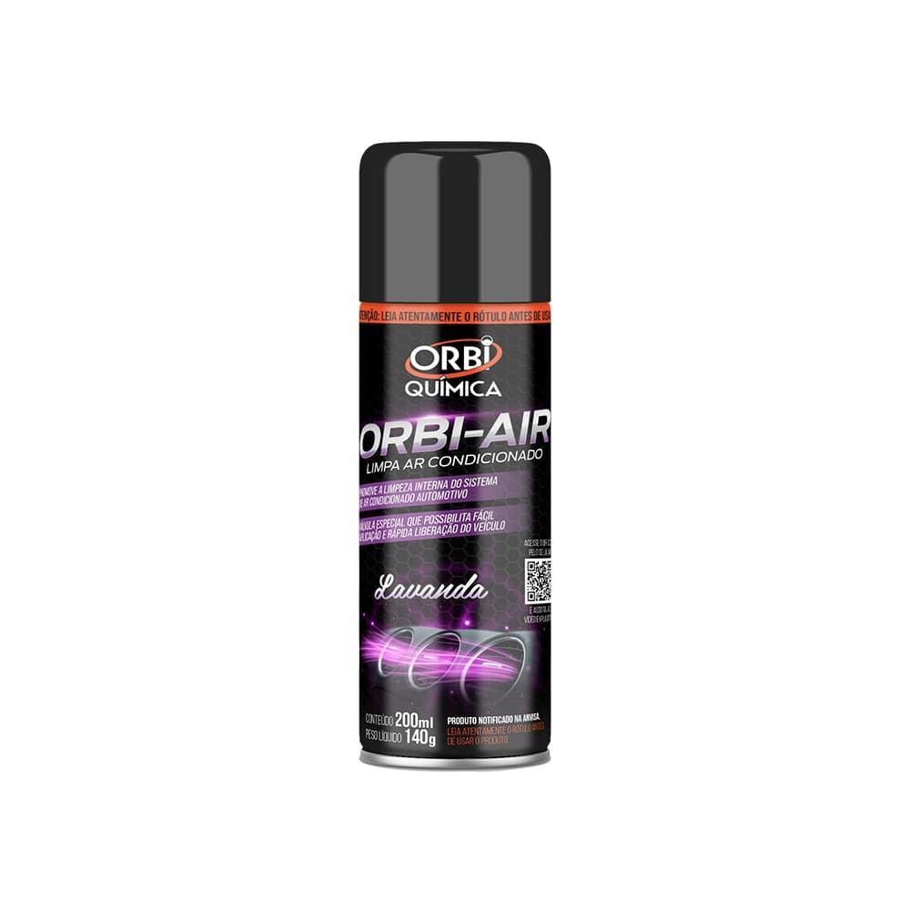 Limpa Ar Condicionado Orbi-air Lavanda Aerossol 200ml Orbi Quimica