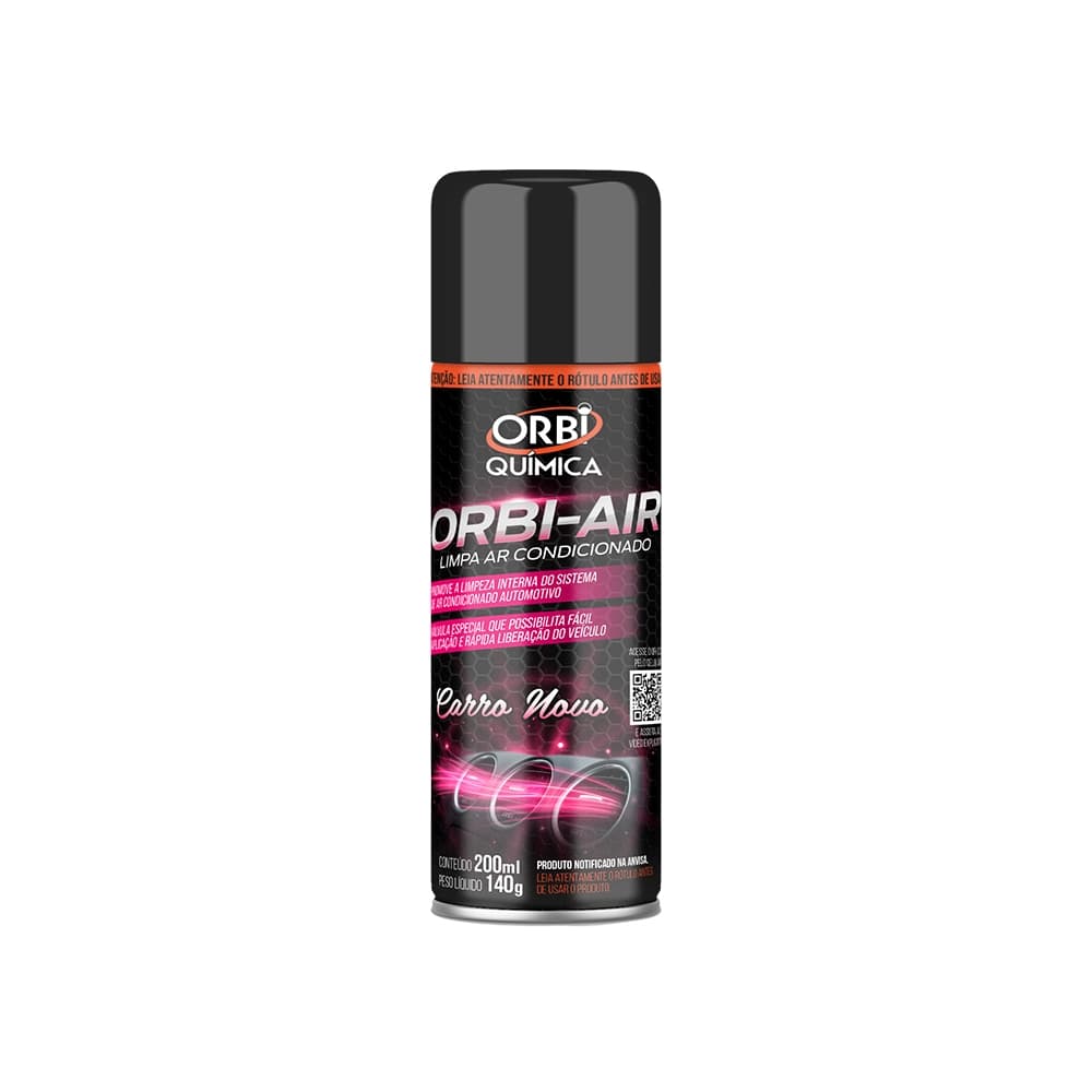 Limpa Ar Condicionado Orbi-air Carro Novo Aerossol 200ml Orbi Quimica