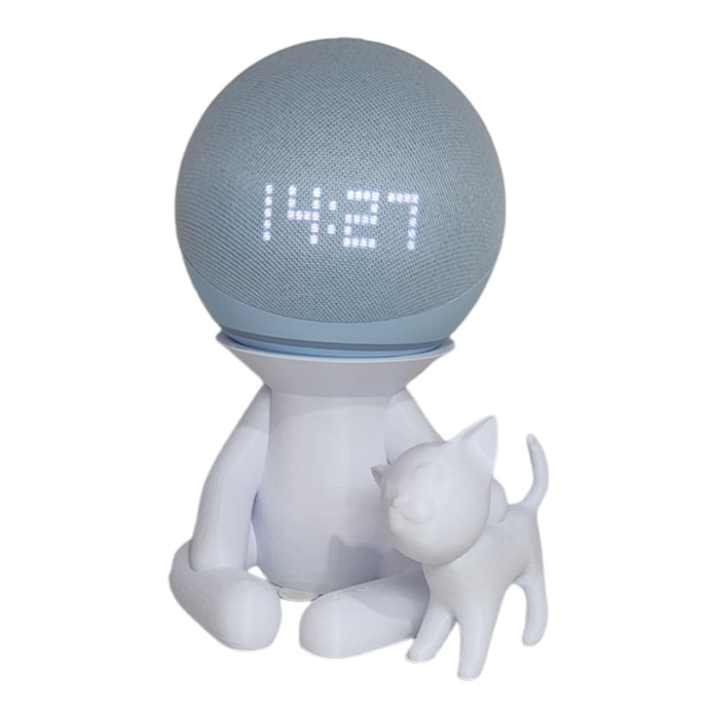 Suporte Para Echo Dot Alexa 4 e 5 Geração - Tema Gato Gatinho